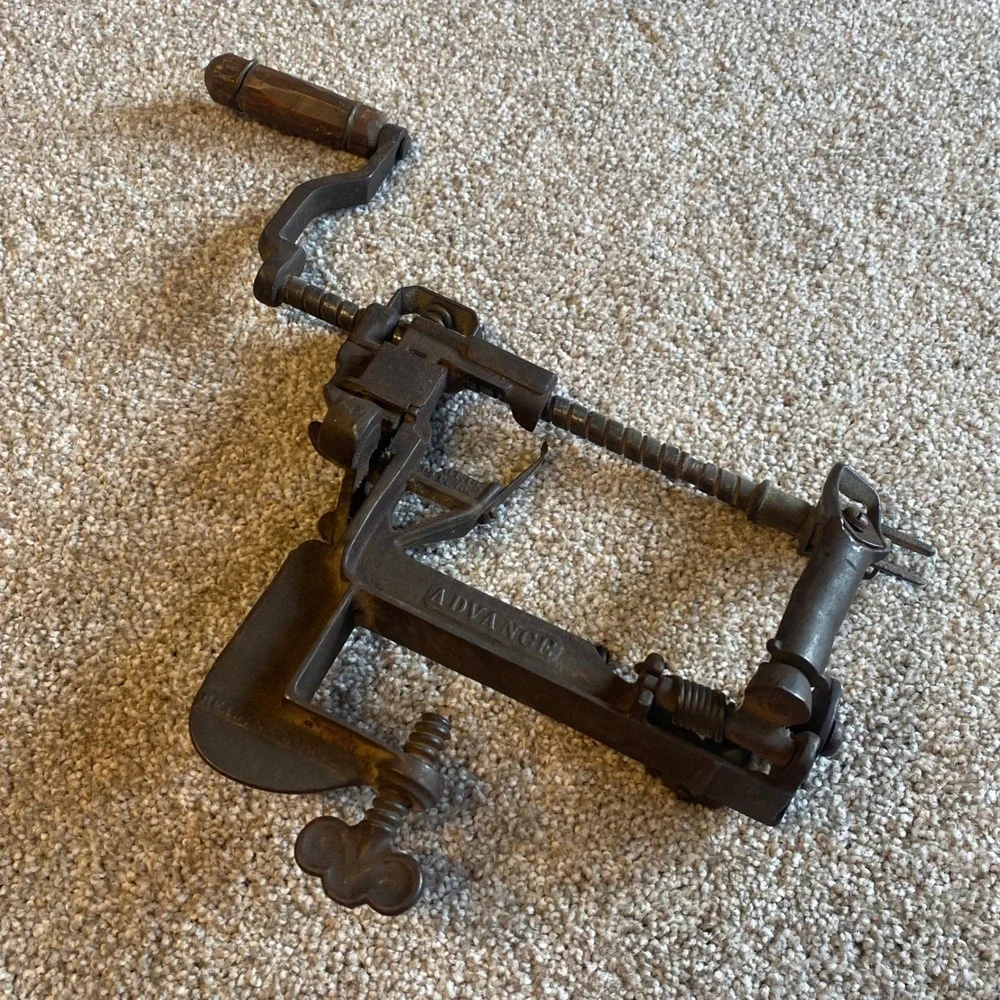 Antique Advance Apple Peeler Reading Hardware Co Cast Iron‎ Primitive
